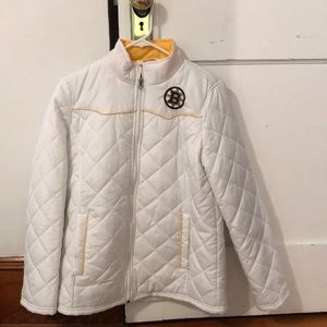 Women’s NHL Boston Bruins White Winter Jacket